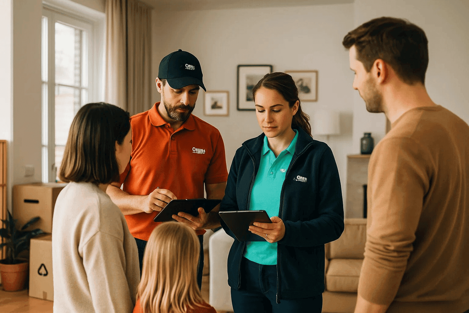 Free home review — Oranje Logistiek surveys your home and provides a no-obligation moving quote